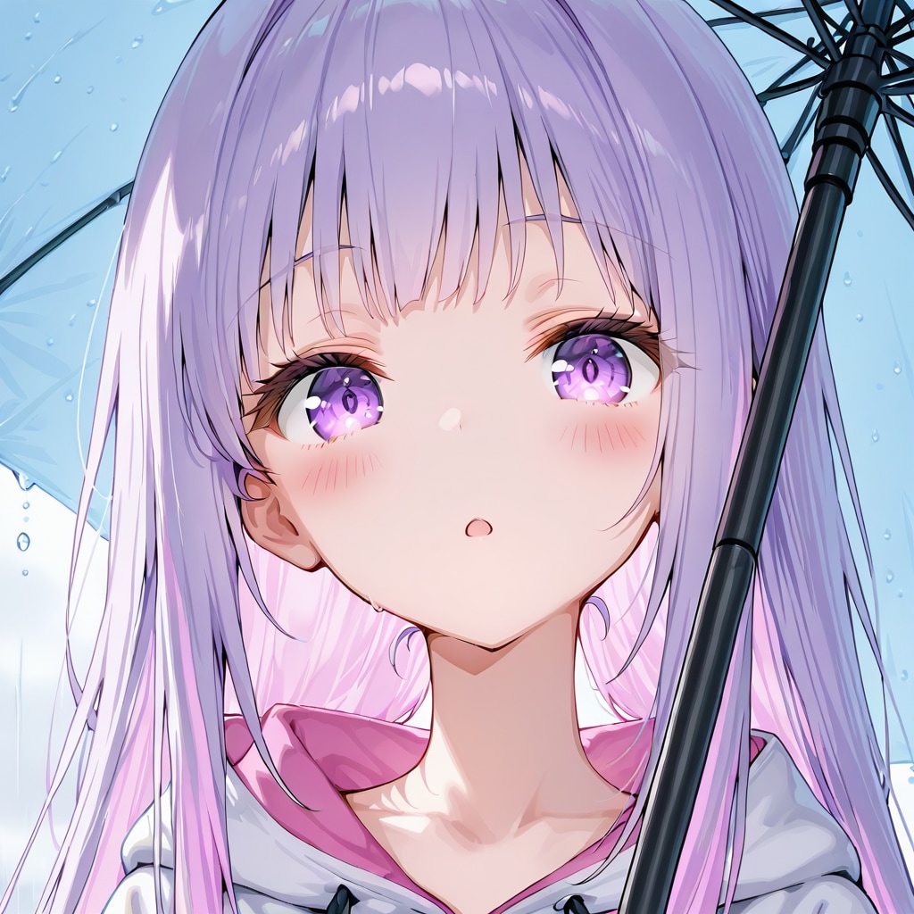 ねむちゃん095〜スポーティなパーカーと雨の日〜 | の人気AIイラスト・グラビア