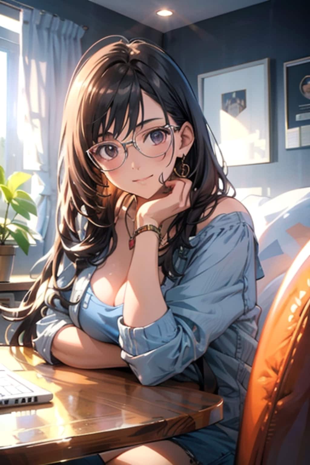 ３サングラスをかけた少女