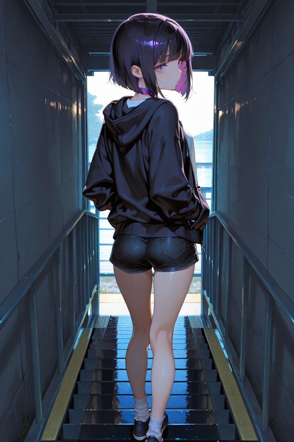 紫色が似合う女の子110