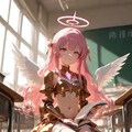 ピンク髪天使ちゃん学校 5枚目