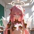 ピンク髪天使ちゃん学校 3枚目