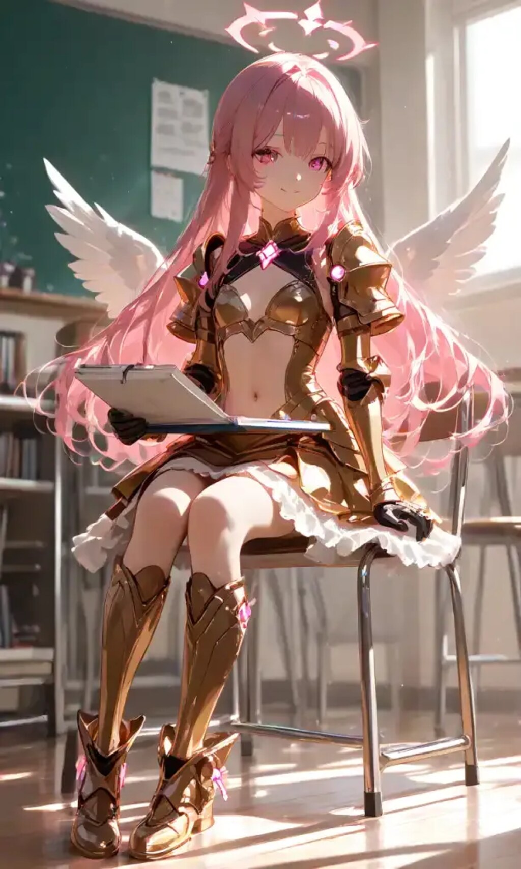 ピンク髪天使ちゃん学校