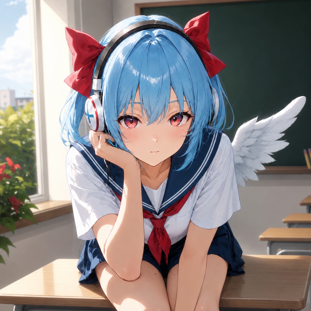 後ろに天使　、いいことあるかな👿