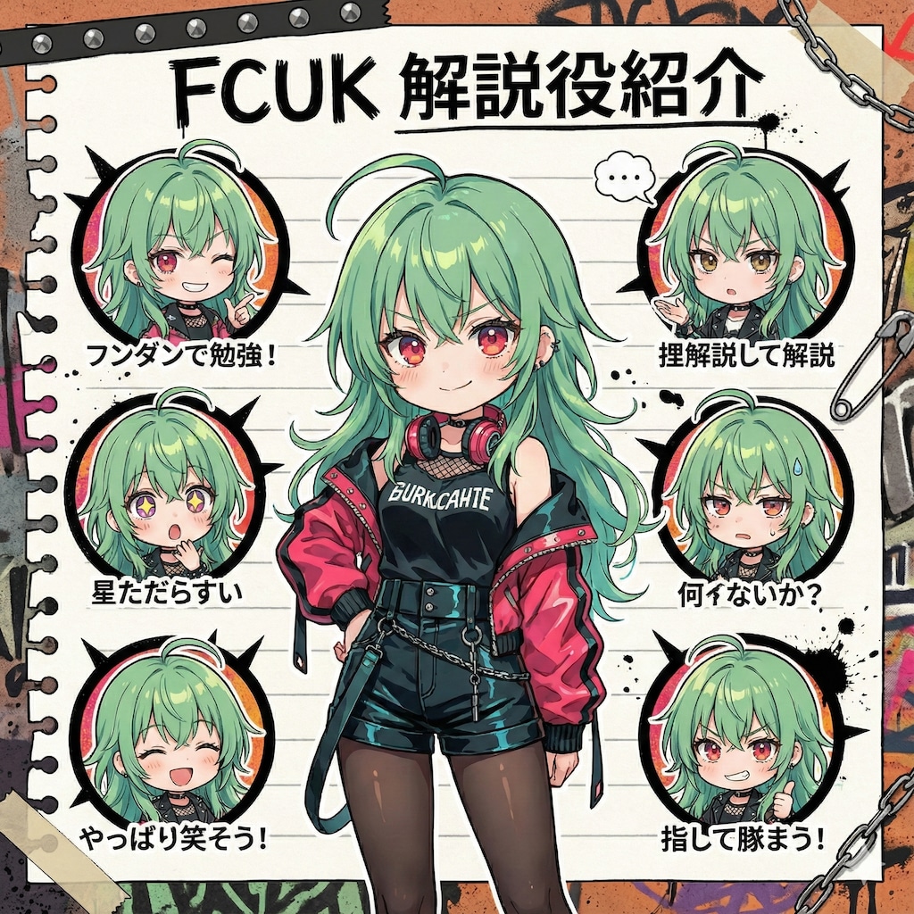 パンクバンド『FCUK』 細川双葉さん他己紹介 (for Nekonekoあっくんさん)
