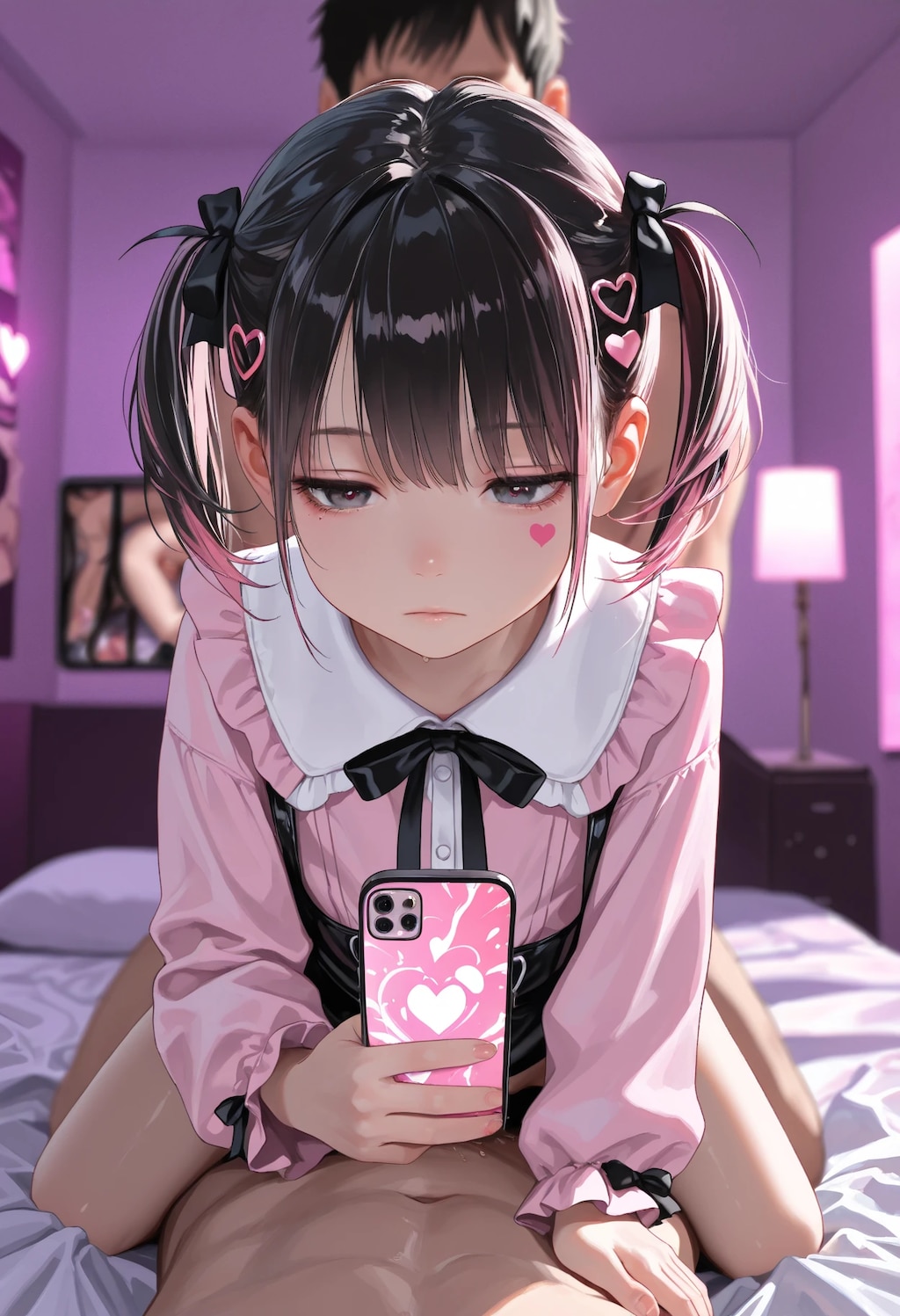 おまけ。地雷系ちゃん無気力えっち試作（二穴責め・串刺し）