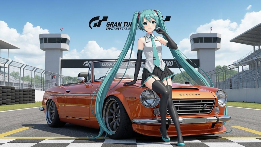 初音ミクとダットサンフェアレディ