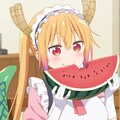 小林さんちのメイドラゴン　トール　🐲  スイカ  🍉 4枚目