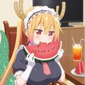 小林さんちのメイドラゴン　トール　🐲  スイカ  🍉 3枚目