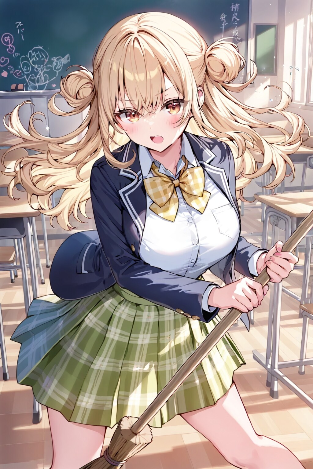 掃除中ふざける