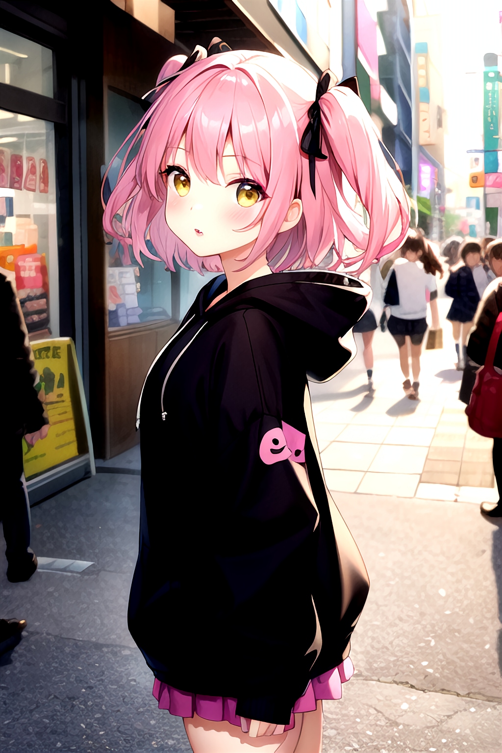 少しオーバーサイズのパーカーハルネ