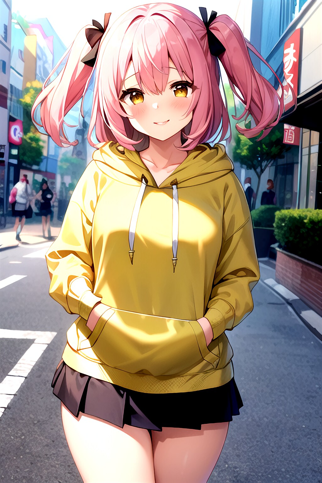 少しオーバーサイズのパーカーハルネ