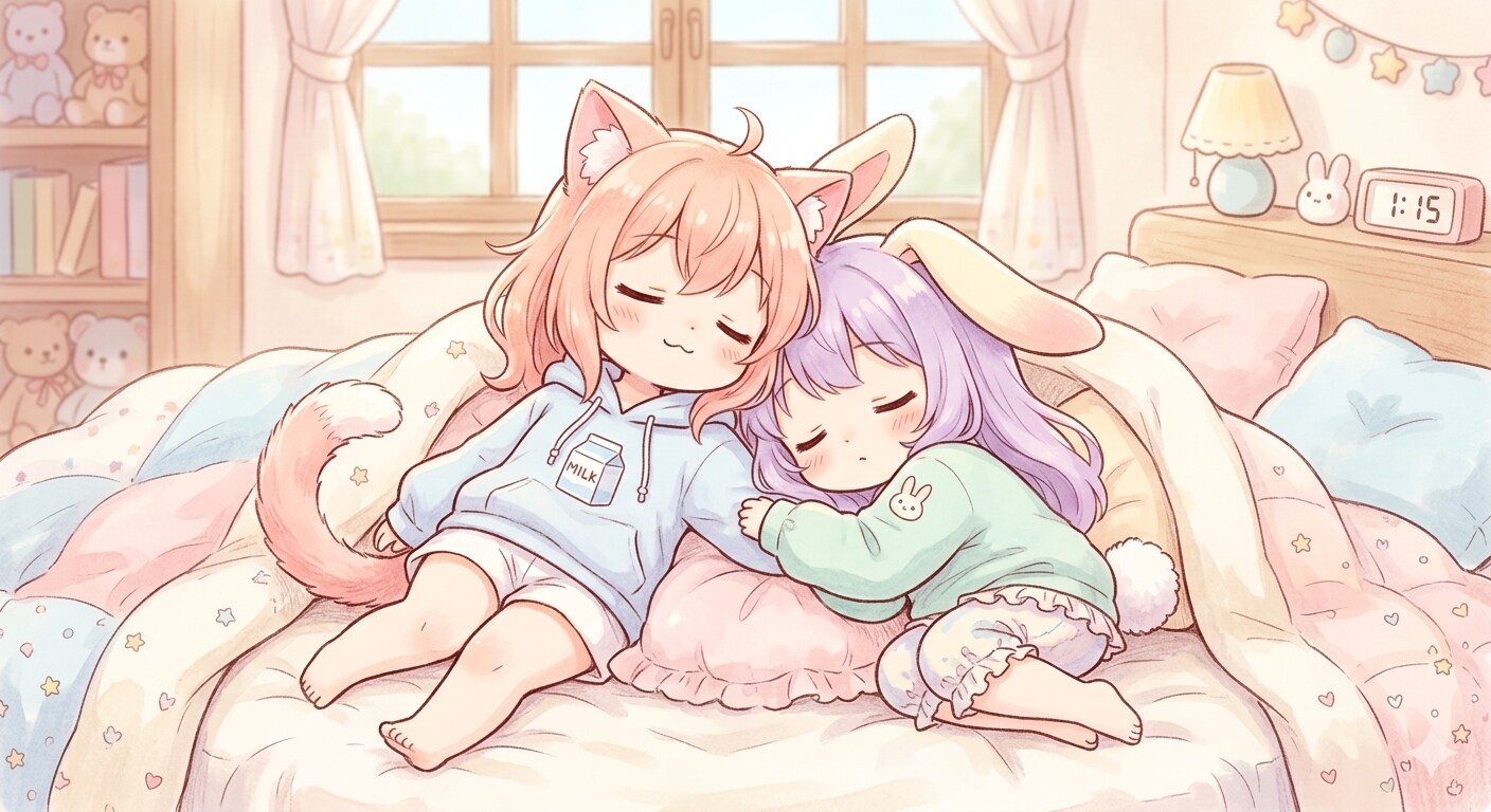 お昼寝タイム | の人気AIイラスト・グラビア