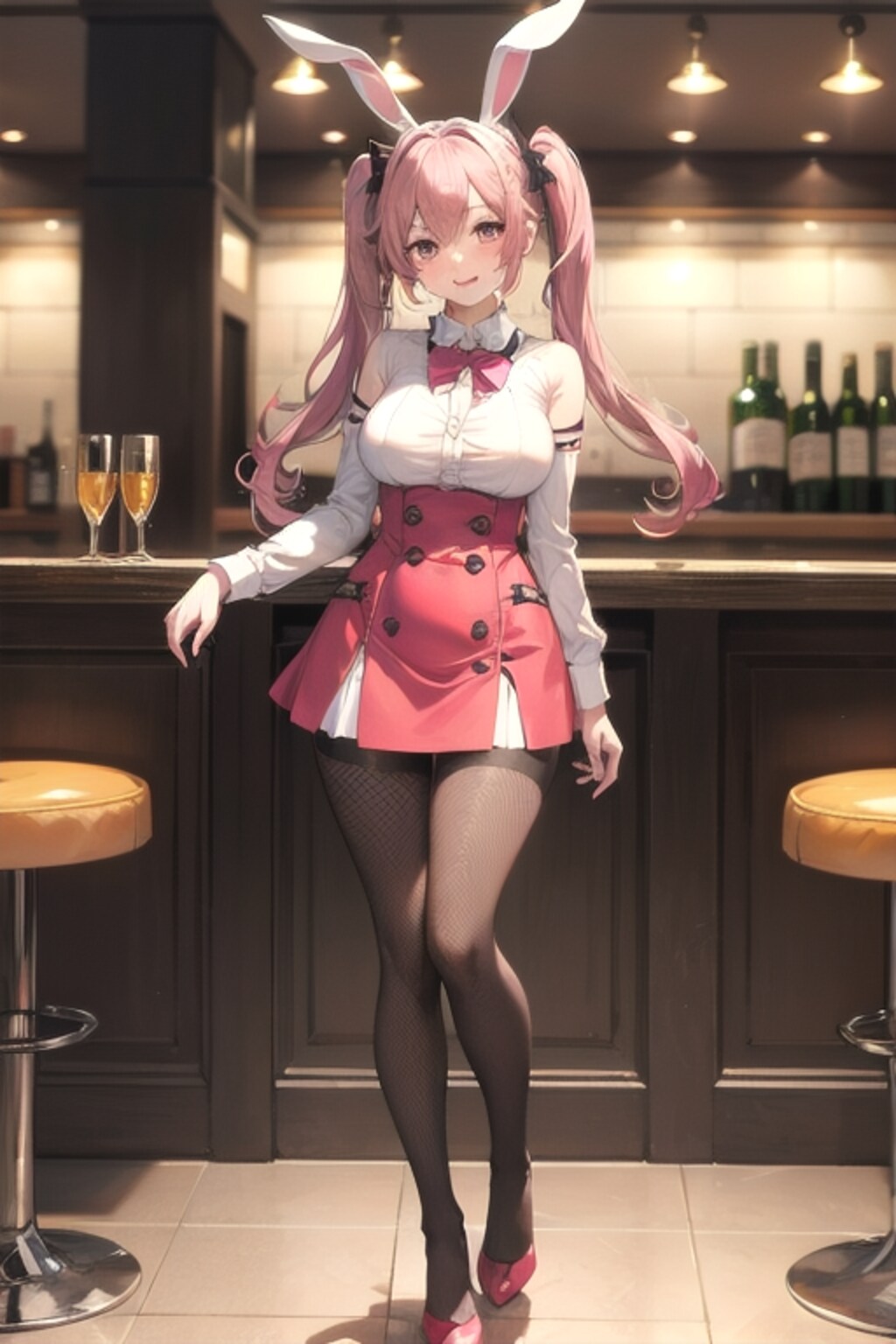 桜色バニーガール
