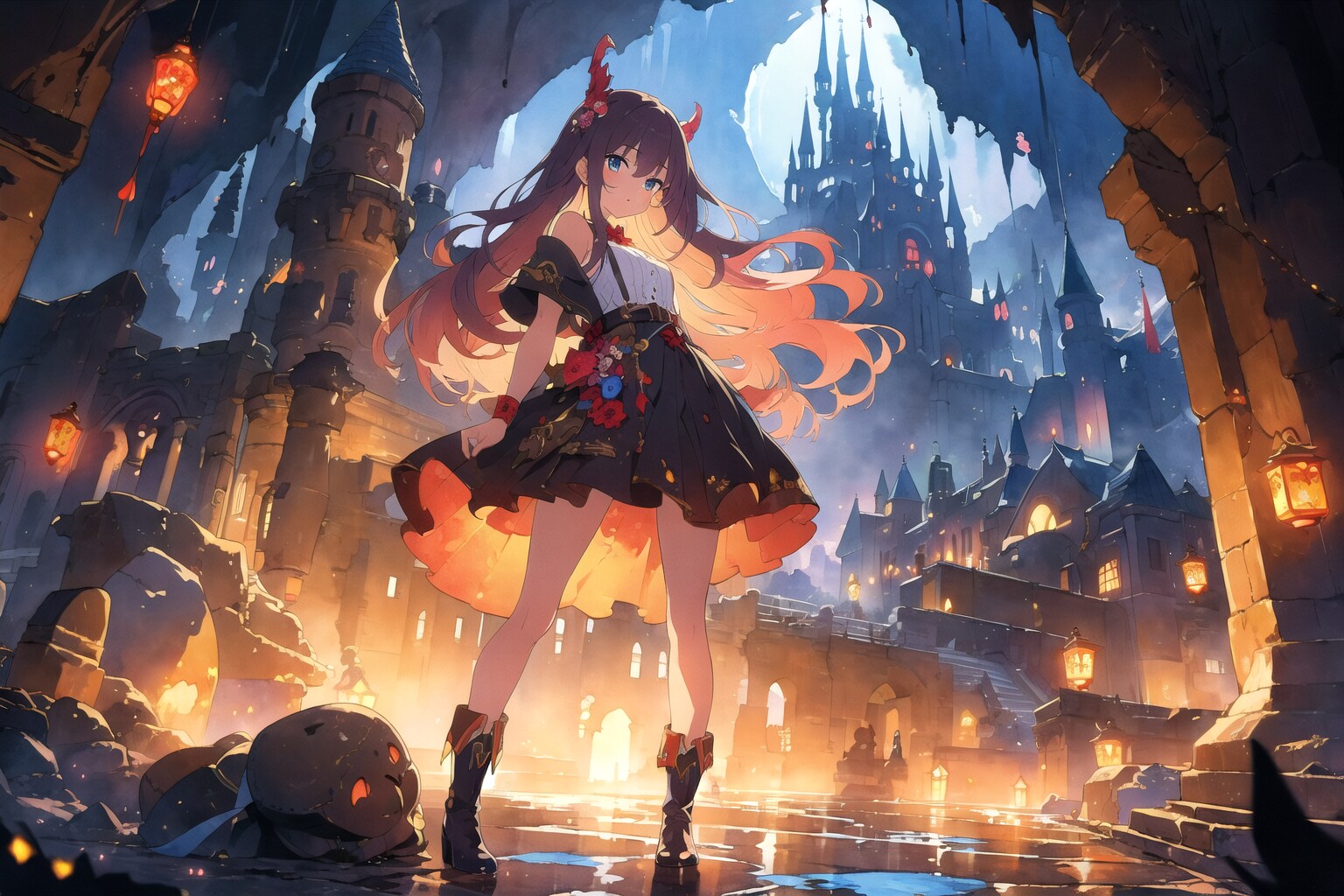 ダークなファンタジー少女