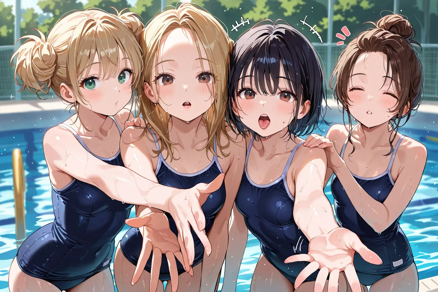 一緒に泳ごう!