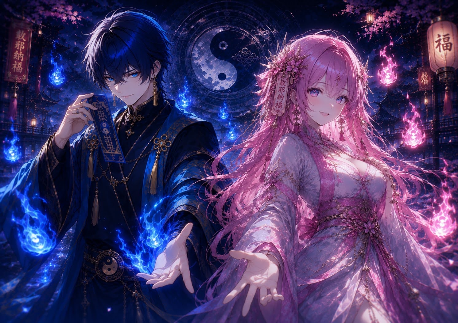 陰陽、共鳴 | の人気AIイラスト・グラビア