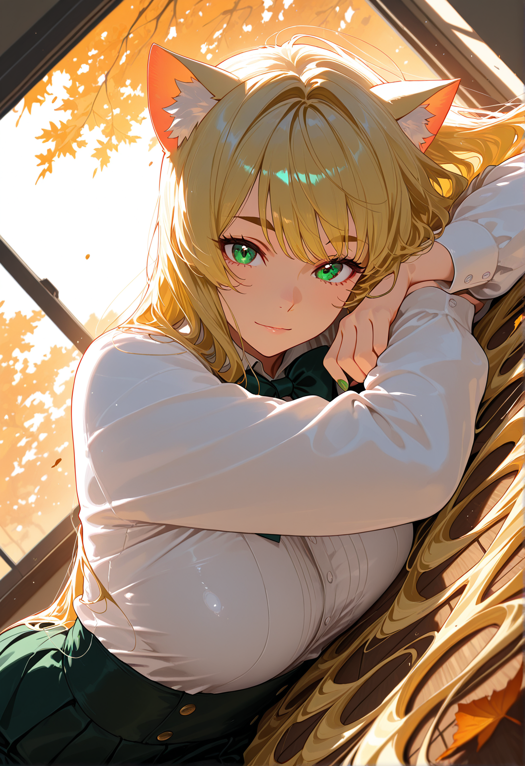 ケモ耳金髪ロング
