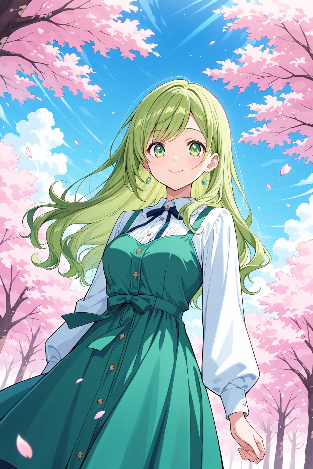 緑髪の女の子　その２