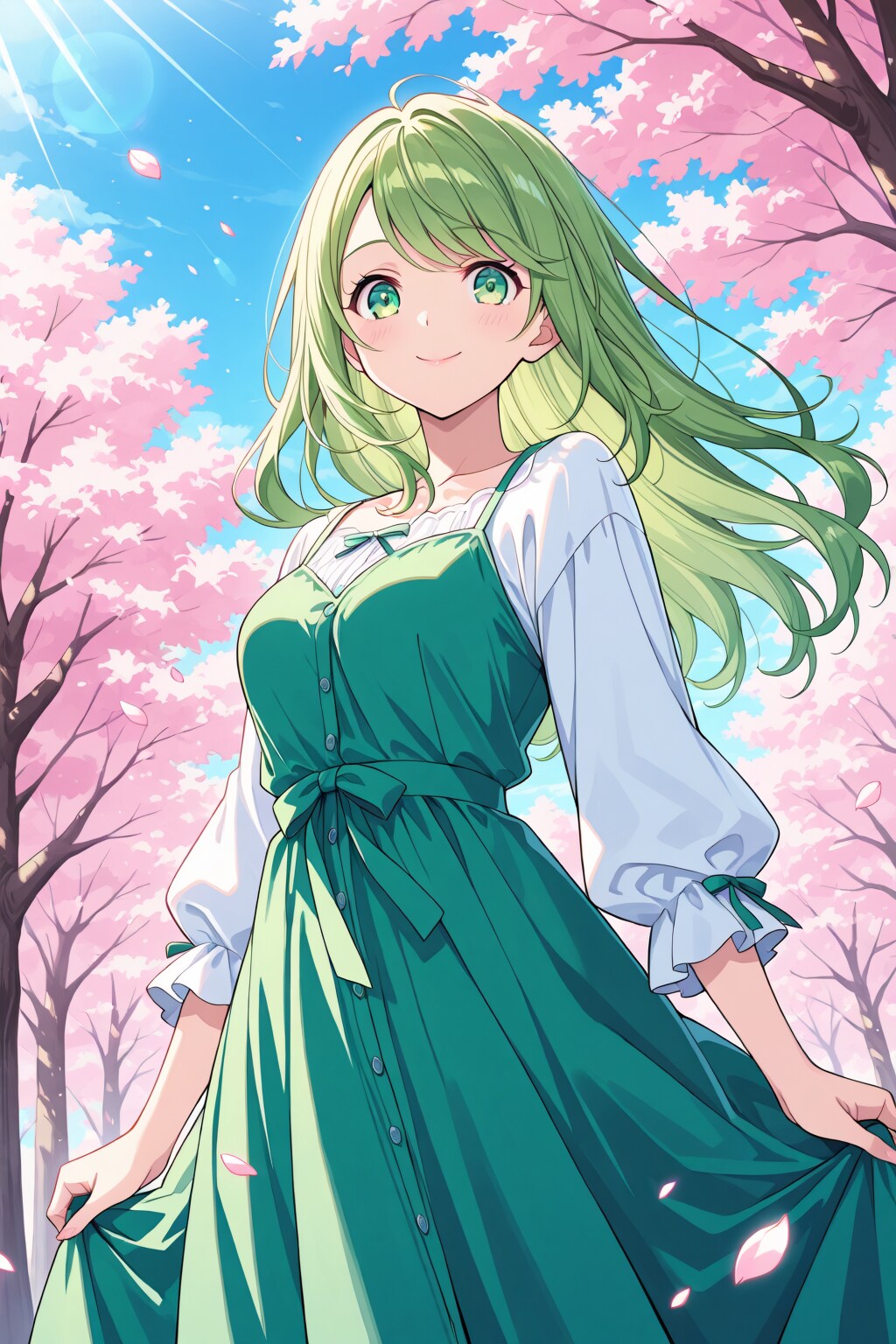 緑髪の女の子　その２
