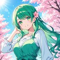 緑髪の女の子　その２ 3枚目