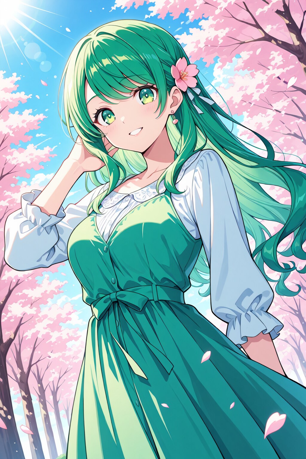 緑髪の女の子　その２