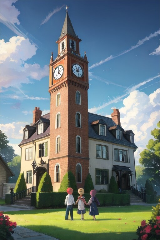 壁のなかの時計