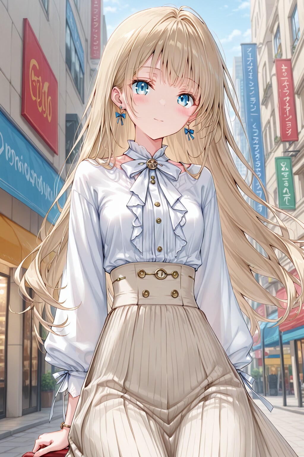 ブロンドヘアの女の子