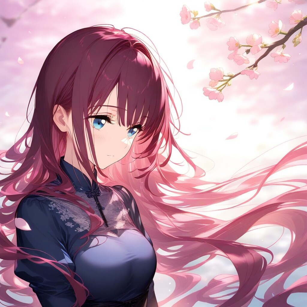桜色の髪の少女