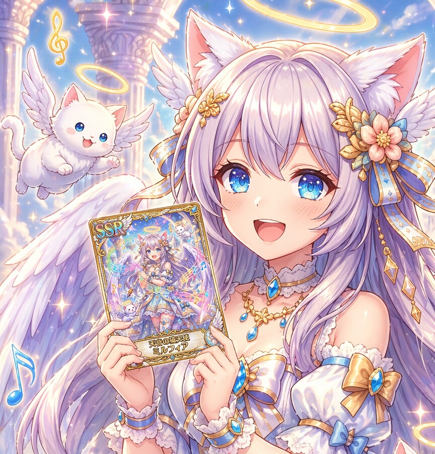 【SSR双子】 天音の猫天使 セラフィナ＆ミルフィア (Gemini&ChatGPT)