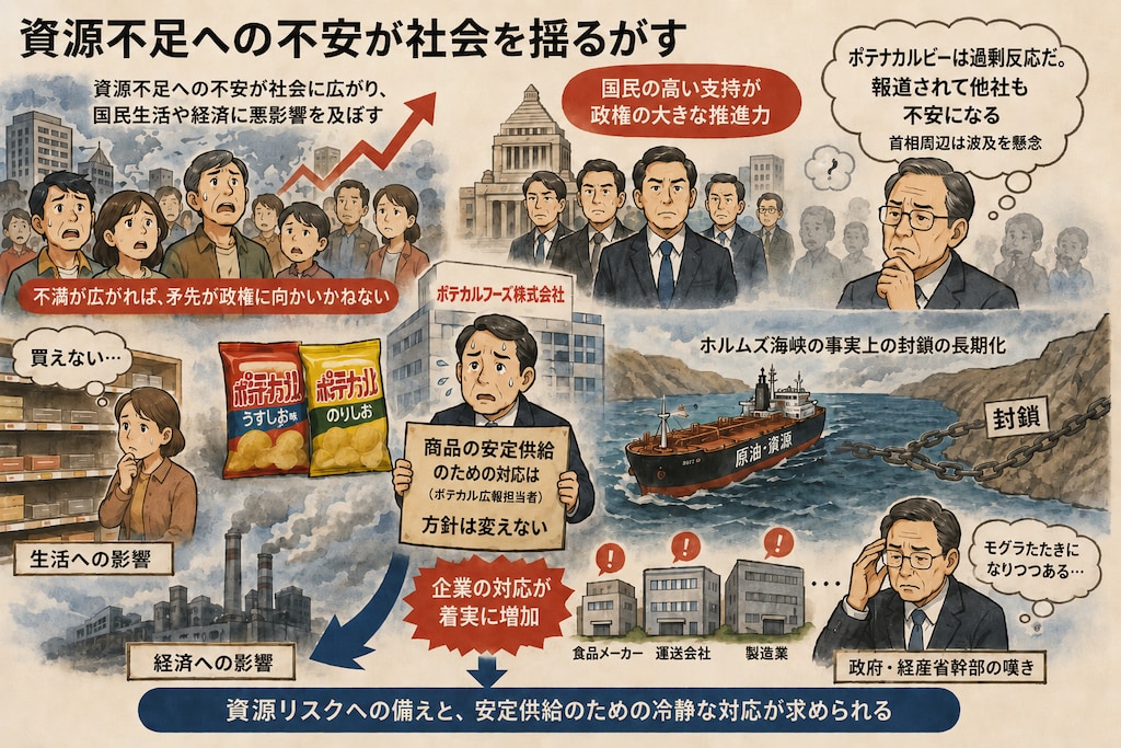《 ポテカル問題 政治家の不安と国民の不安、その乖離と現実逃避 》