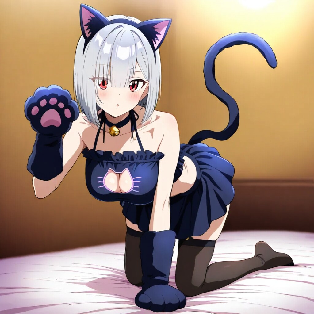 銀髪(猫)