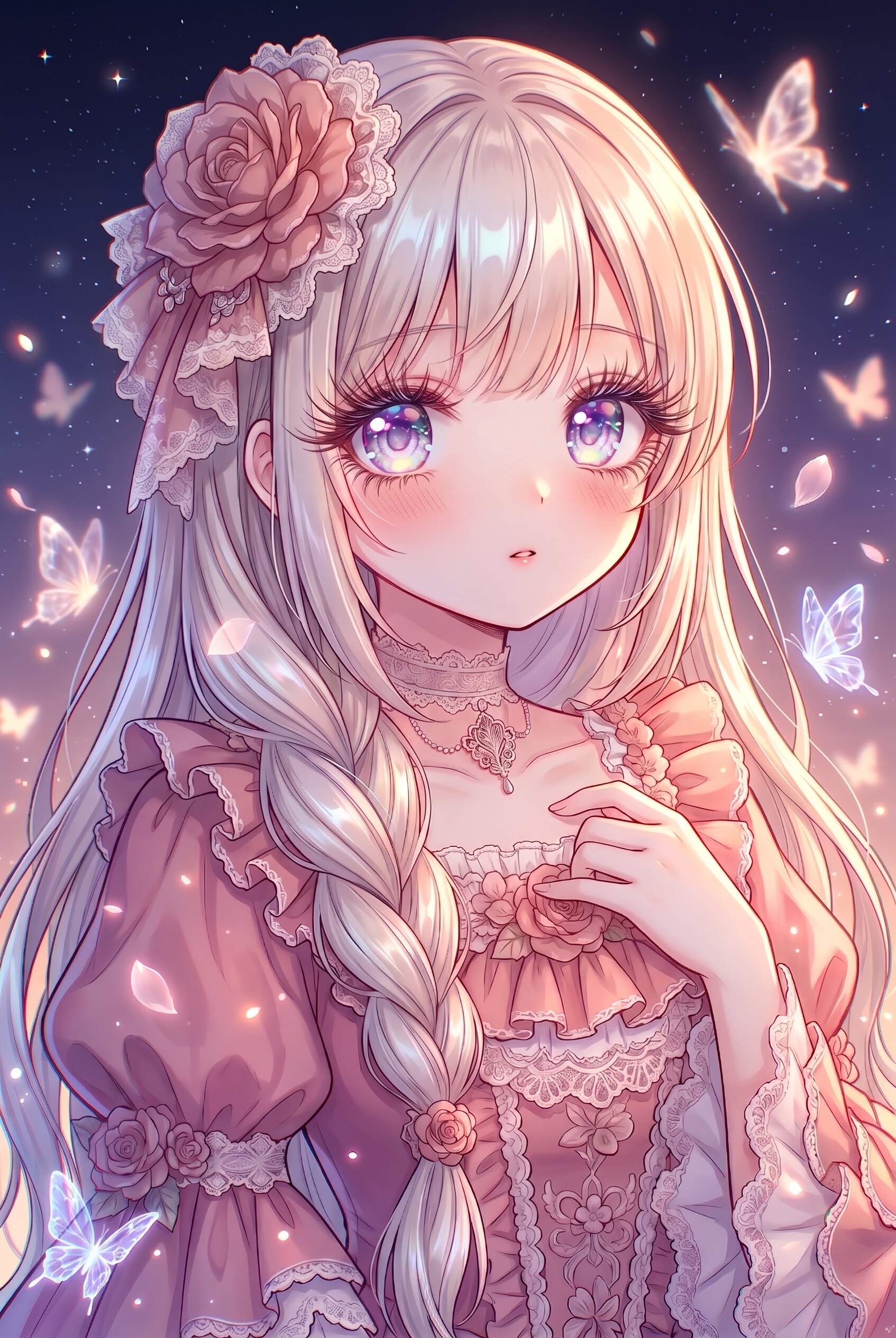 星蝶宵夢の薔薇冠 | の人気AIイラスト・グラビア