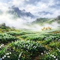 こぎつねたちの高原 4枚目