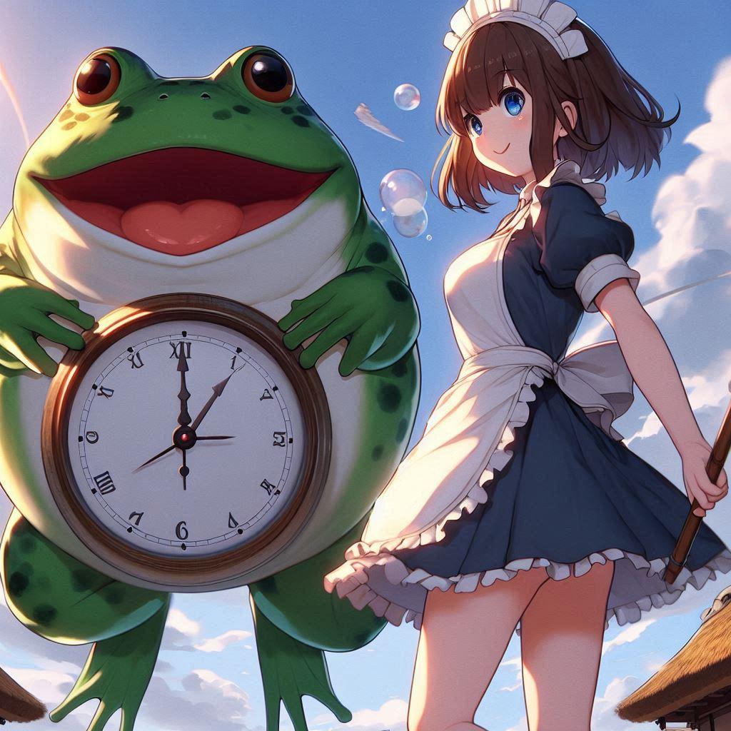 定時カエル