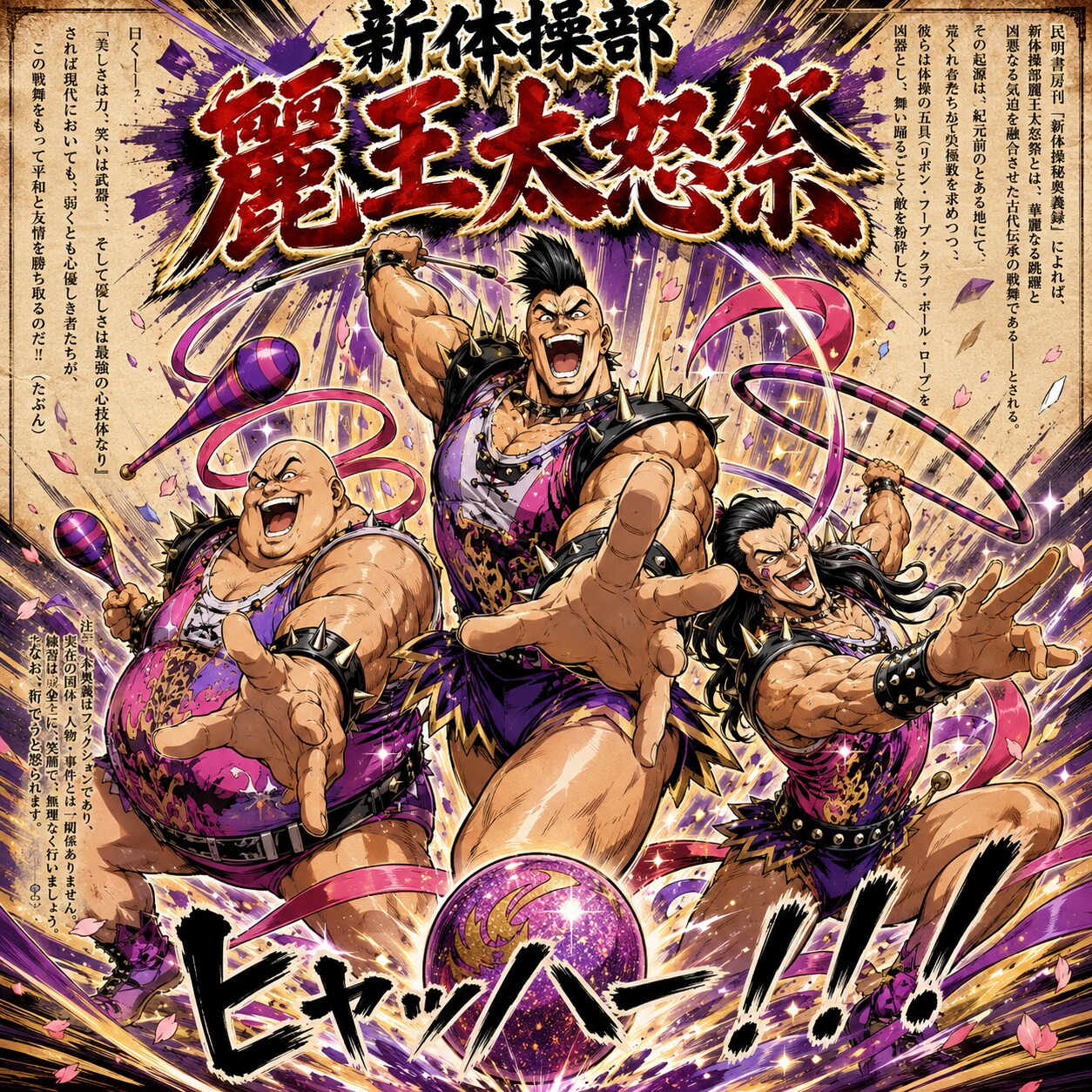 レオタードのヒャッハー三兄弟