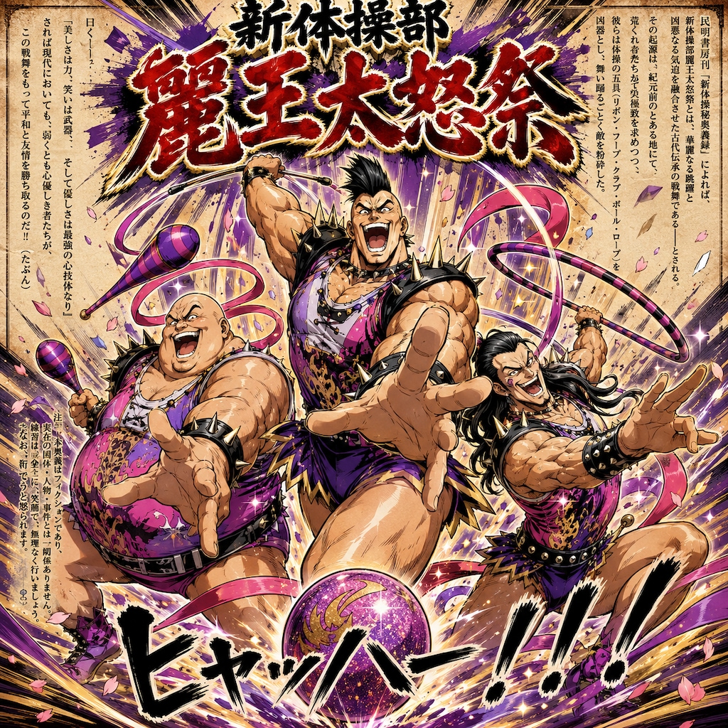 レオタードのヒャッハー三兄弟