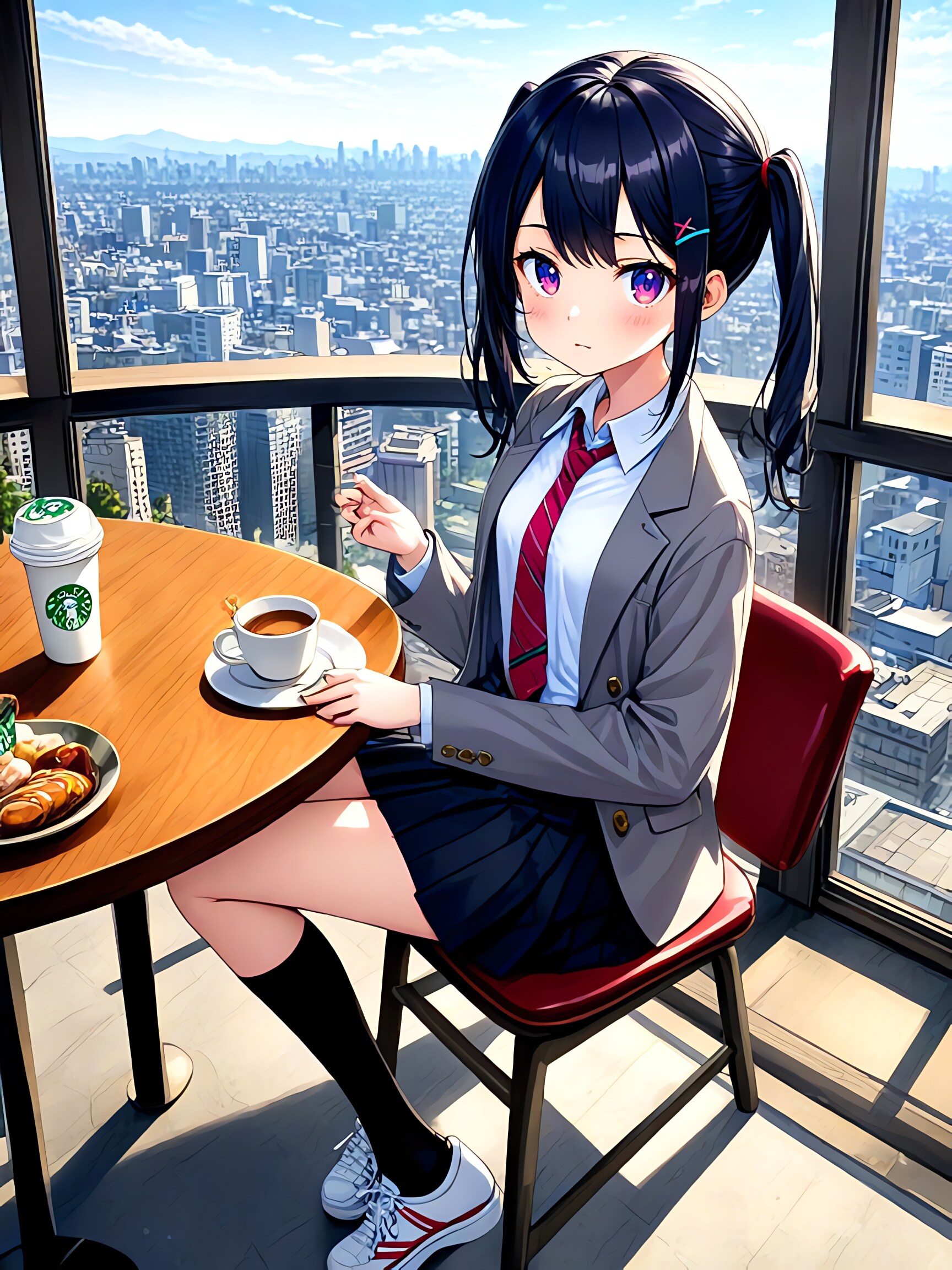 3時のカフェタイム☕ | の人気AIイラスト・グラビア