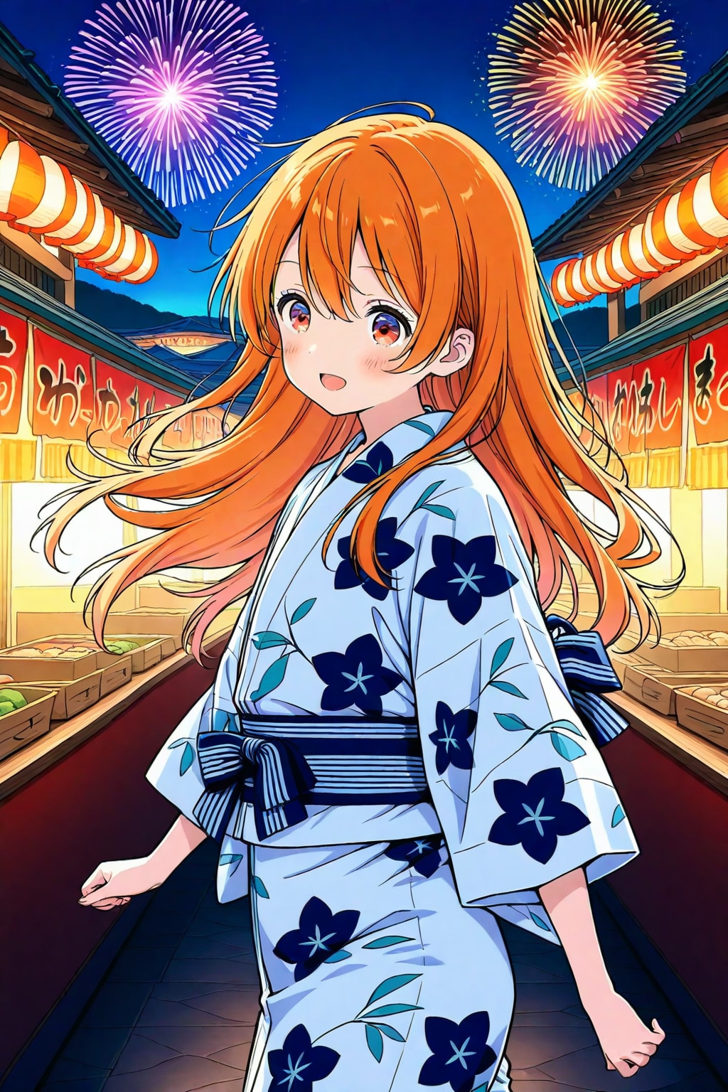 ららちゃん　浴衣で夏祭り
