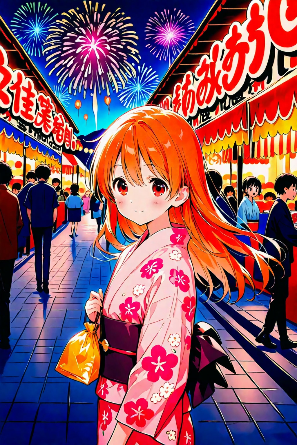 ららちゃん　浴衣で夏祭り