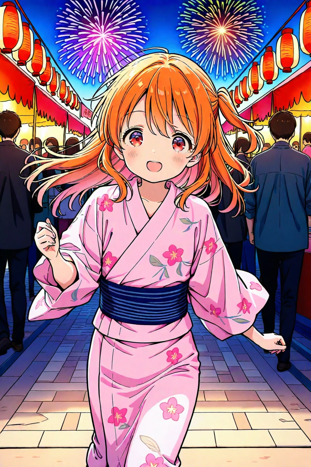 ららちゃん　浴衣で夏祭り