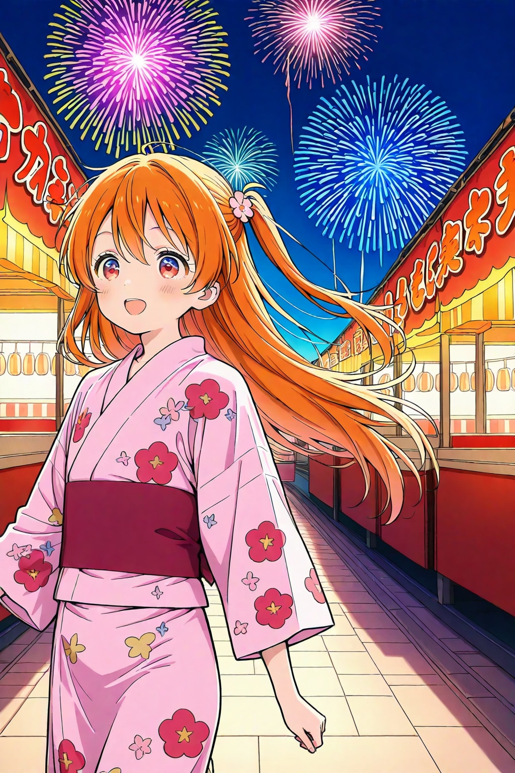 ららちゃん　浴衣で夏祭り