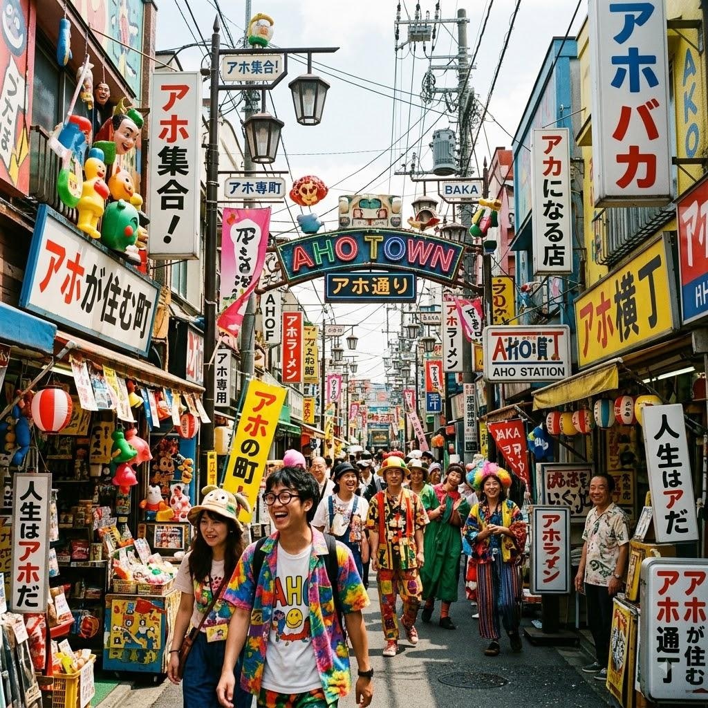 アホっぽい町