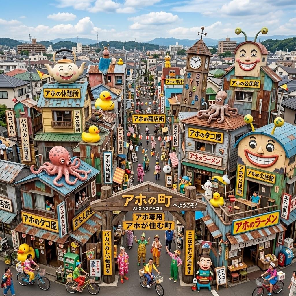 アホっぽい町