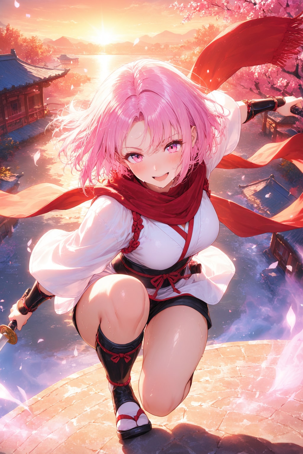 桜舞う忍者、陽菜！参上！