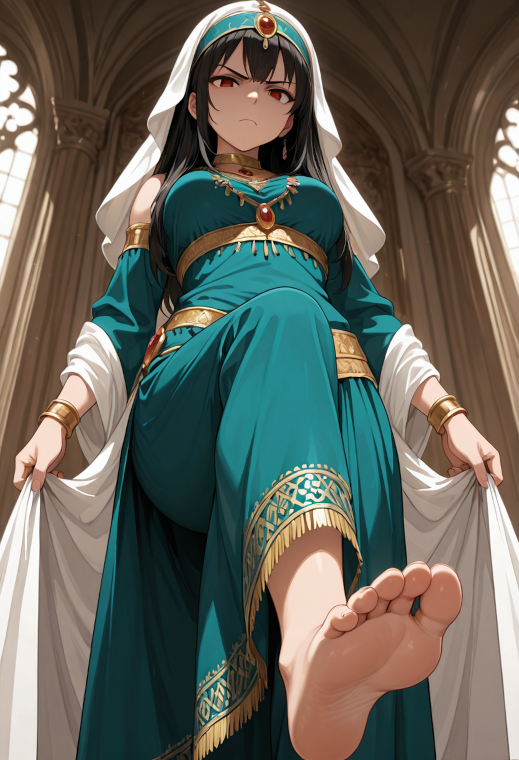 見下ろす王女の慈悲