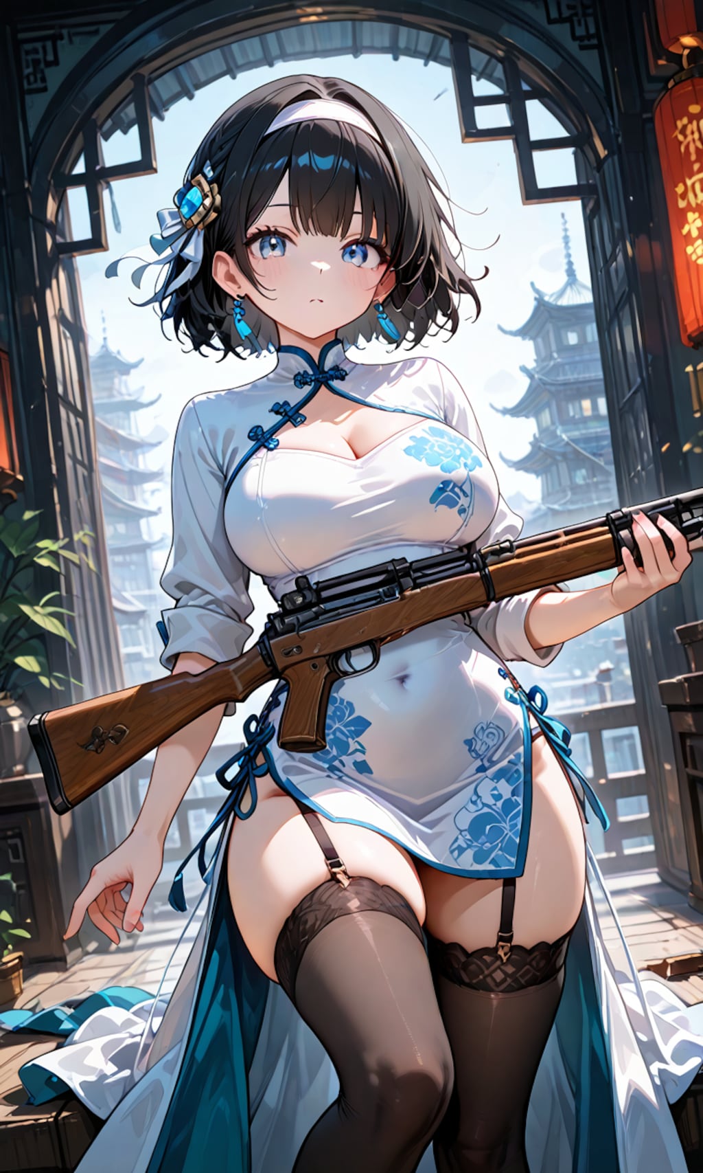 チャイナドレスの少女