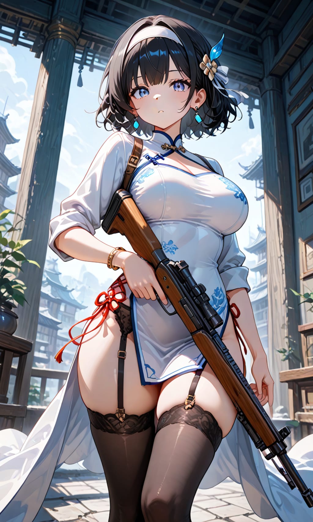 チャイナドレスの少女