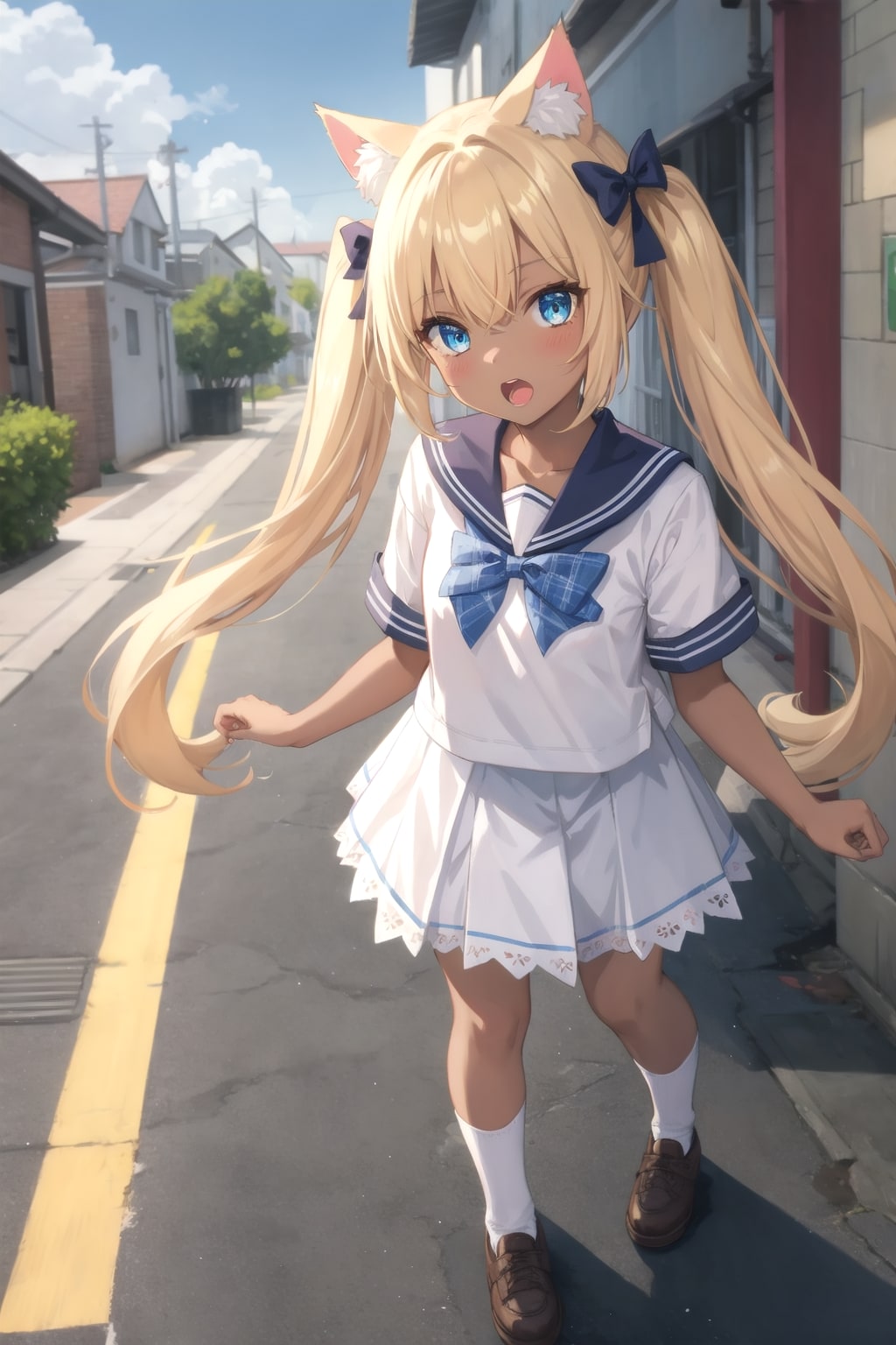 こるり「日焼けした。」まや「いにしえのギャルみたい。だから日焼け止めは塗れと」