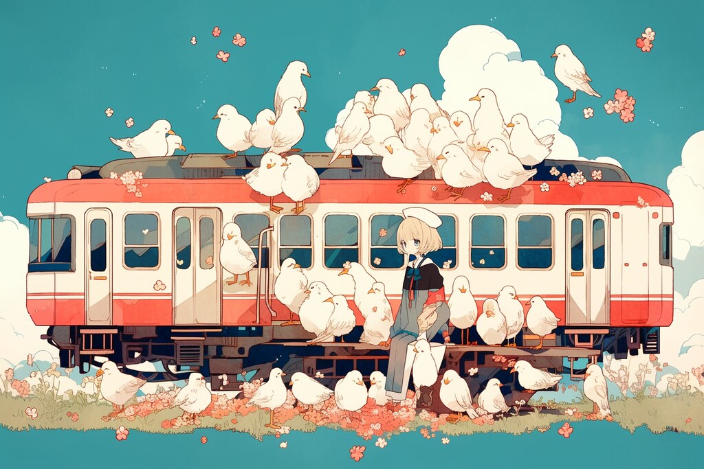 鳥と気車と
