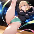 金髪ショート新体操美少女 3枚目